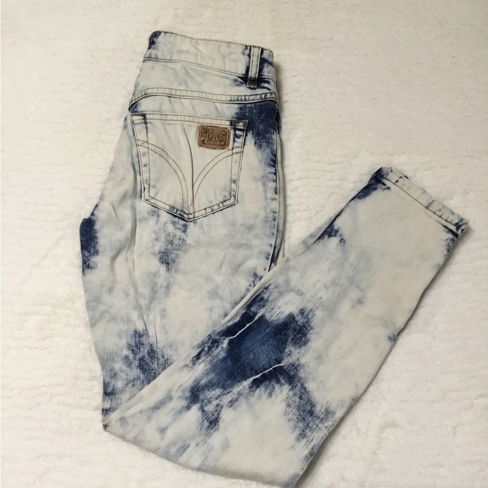 Dolce and Gabbana acid wash distress jeans size 25 - Picture 3 of 14